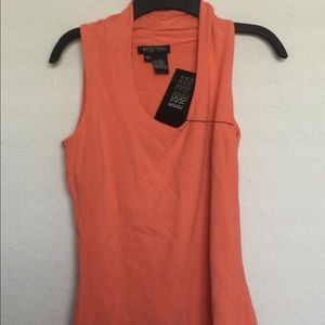 Nwt Etcetera Women’s Sleeveless Tank Top Orange xs